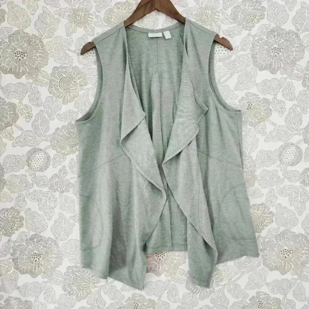 Logo Lounge Waterfall Open Front Women's Cardigan L